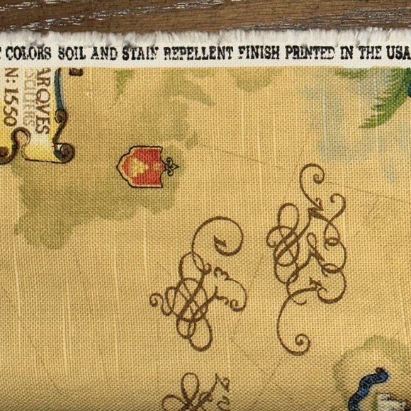 Vintage P Kaufmann WORLD EXPLORERS Fabric 1+ yards - Picture 6 of 7